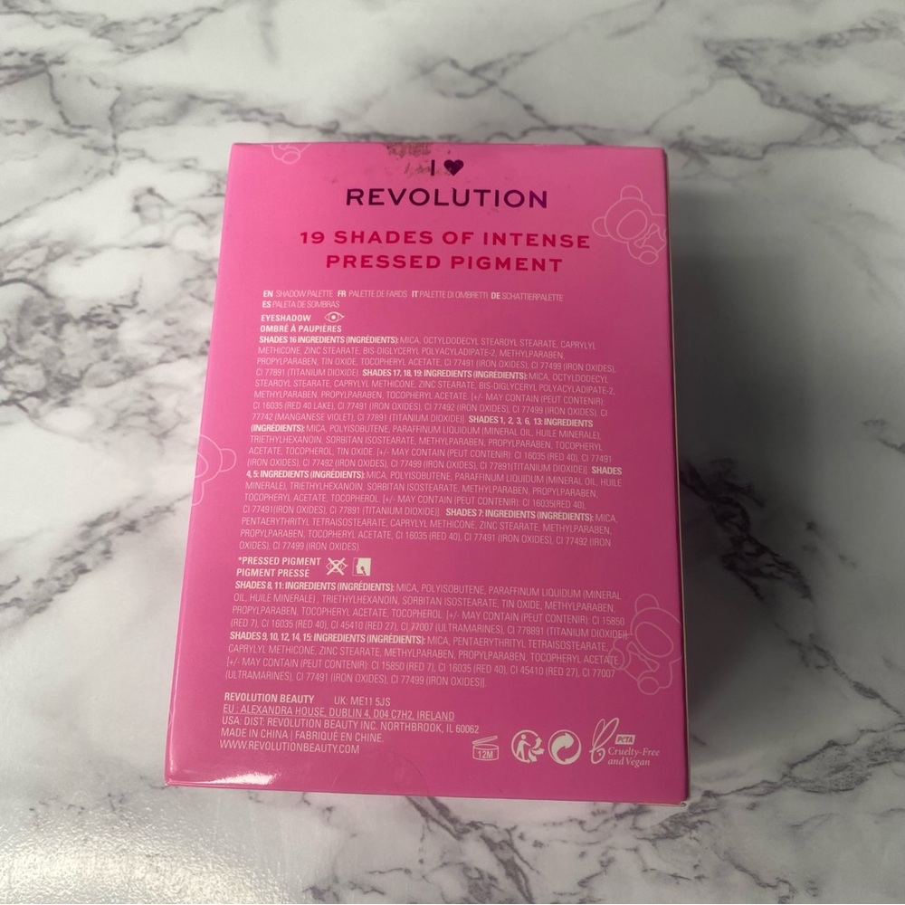 I Heart Revolution Teddy Bear Eyeshadow Palette Rosie - Picture 16 of 16